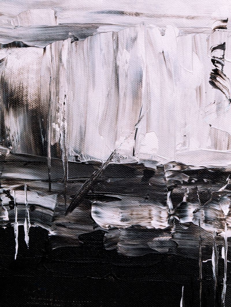 Monochrome abstract artwork ready to become a physical product.